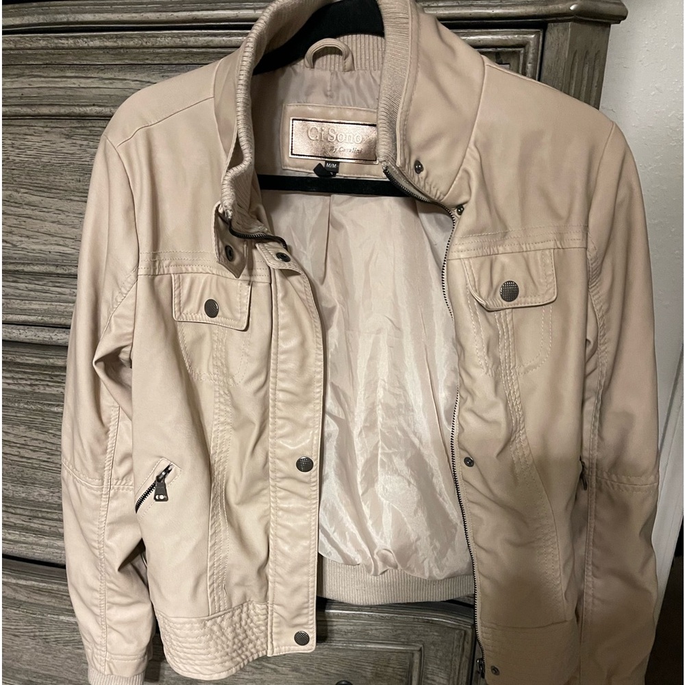 Ci Sono leather jacket size M